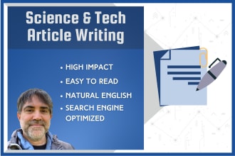write your science or tech article
