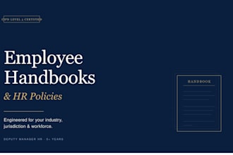 create a professional employee handbook and HR policies