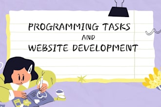 do python programming tasks and build simple websites for you