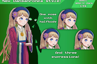 make your danganronpa sprite