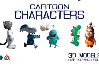 create 3d cartoon characters