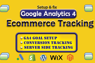 setup and fix google analytics 4 ga4 ecommerce tracking conversion tracking GTM