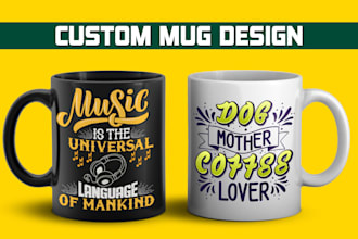 create custom and bulk coffee mug design