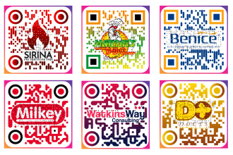 design a custom qr code with your logo in vector ai svg