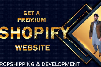 develop a premium shopify  one product dropshipping store