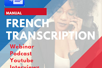 transcript your french audios and videos