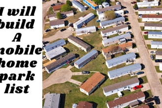 build a mobile home parks list