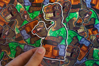 draw awesome custom stickers