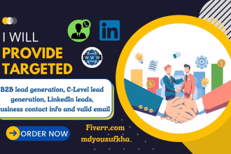 provide targeted b2b lead generation, linkedin leads, and business contact info