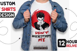 create custom cartoon and caricature character t shirt designs