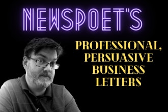 write your persuasive consumer or business letter
