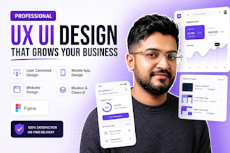 design for saas, mobile apps, websites UX UI design
