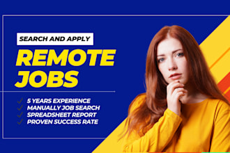 search and apply jobs or apply for remote job applications on your behalf