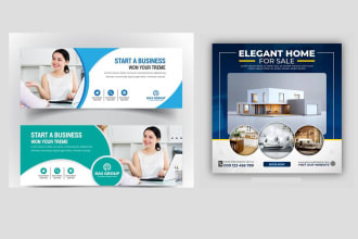 design a facebook cover, social media header banner