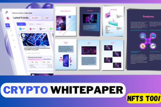 create a whitepaper for your ico, crypto or nft project