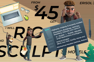 create your 3d models in blender