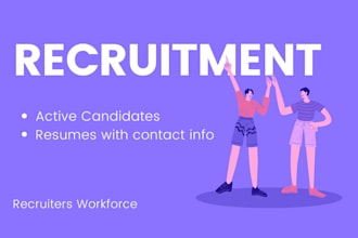 provide a list of qualified candidates
