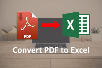 convert pdf to excel