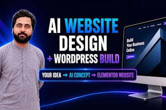 create an ai website design and build it in wordpress elementor