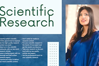 write research articles based on scientific research