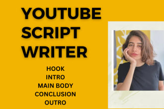 write youtube video scripts for your channel