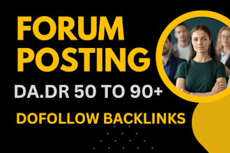 do forum posting and forum backlinks