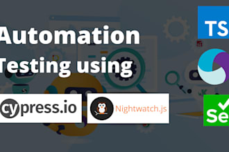 do automation testing using cypress, selenium, postman, and appium