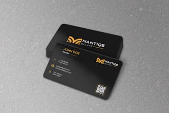 design outstanding elegant double sided business card