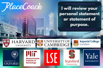 review your personal statement or statement of purpose