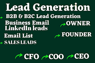do b2b lead generation by using linkedin sales navigator