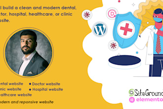 build a modern dental, doctor, hospital, clinic or medical healthcare website