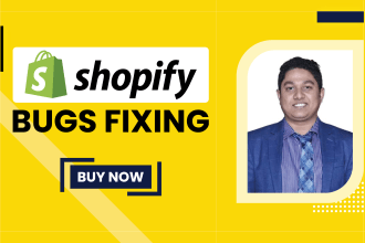 do custom shopify coding to fix shopify bugs and design issues