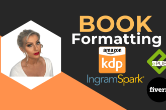 do book formatting, layout design and typsetting