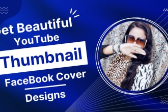 design youtube thumbnail, facebook cover, and website banner