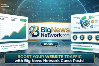 dofollow backlink guest post on bignewsnetwork com da 70