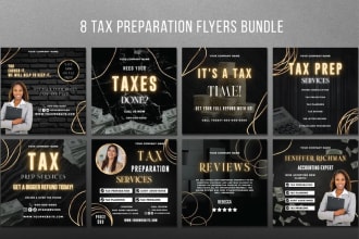 tax prep flyer in 7 hours