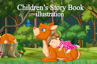 design children story book illustrations