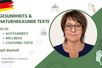 blogartikel zu gesundheit und naturheilkunde auf deutsch schreiben