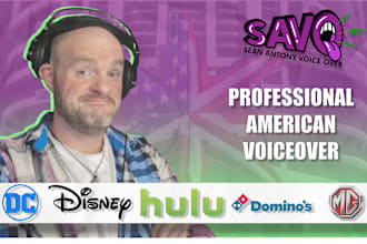 record your script in an american male voice over