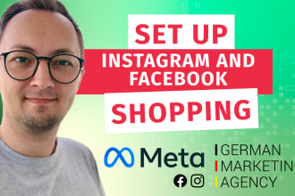 setup instagram shopping, facebook shopping, product tagging