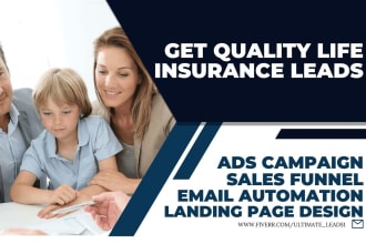 generate high quality life insurance leads insurance landing page sales funnel