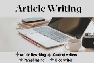 write, rewrite, paraphrase, articles and web content