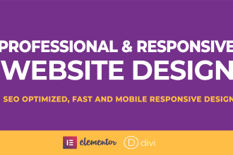 design a responsive website or wordpress website