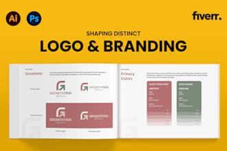 design minimalist logo, branding, brand identity and brand style guide