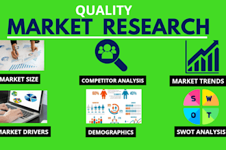 do market research, business plan, data entry, swot, niche, competitor analysis