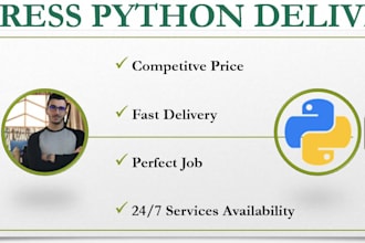 any python programming tasks as fast as possible