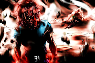 to draw an anime wallpaper for your pc