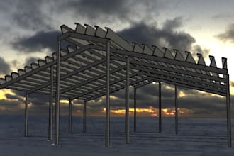 do architectural autocad 3d plan and elevation