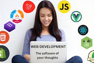 develop a website in PHP codeigniter laravel vue js react js