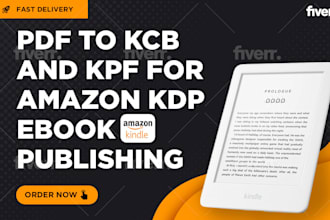 convert PDF files to KDP ebook files